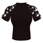 Wolf Roar Black White BJJ Rash Guard