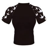 Wolf Roar Black White BJJ Rash Guard