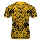Hufflepuff Harry Potter Long Sleeve Jiu Jitsu Tee Top