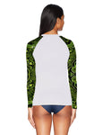 Sugar Skull Women's Long Sleeve UV Protection Activewear Sports Shirts Rash Guard