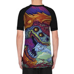 Anime Beast Dragon Youth Boys Kids Girls UV/Sun Protection Short Sleeve BJJ Rash Guard