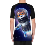 Astronauts Cat Kids Youth Performance Jiu Jitsu BJJ MAA Rash Guard Quick Dry Compression Shirts