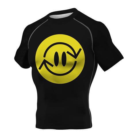 Smiling Face Yellow Colourful BJJ Rash Guard