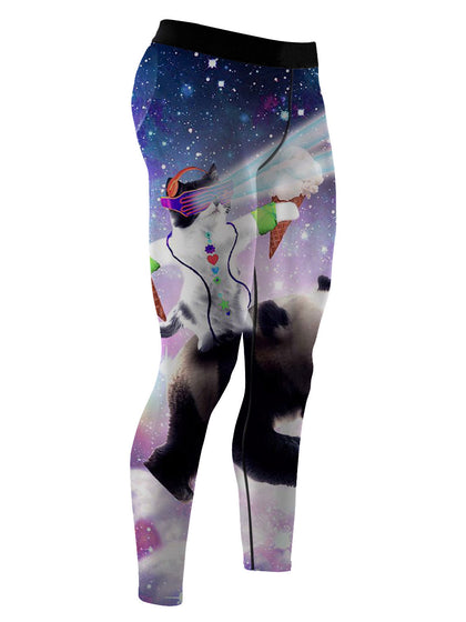 SPACE CAT RIDING PANDA MEN MMA/BJJ SPATS
