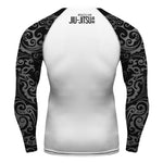 Men Digital Printing BJJ Yoga Tshirt Fitness Gym Tops Jiu Jitsu MMA Muay Thai No Gi Compression Rash Guards