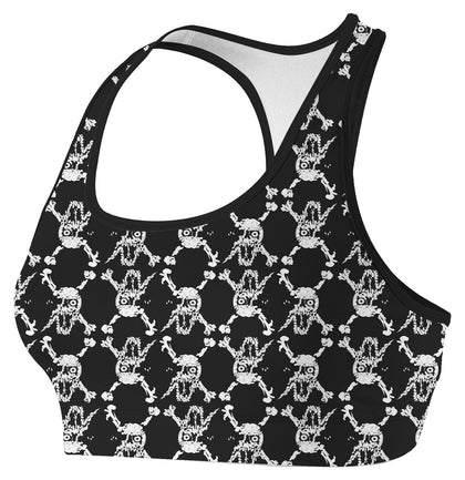 All Over Print Crossbones BJJ CLASSIC SPORTS BRA