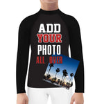 Kids Custom BJJ Athletic Training Rash Guard for Youth Boys Girls
