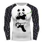 Panda Samurai Jiu Jitsu Fighting Grappling Compression Shirt