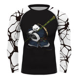 Master Panda Jiu Jitsu Compression Shirt - BJJ, MMA, Muay Thai