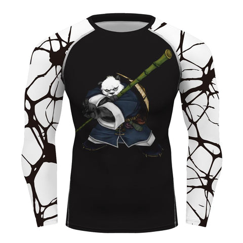 Master Panda Jiu Jitsu Compression Shirt - BJJ, MMA, Muay Thai