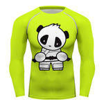 Cute Panda Jiu Jitsu Compression Shirt - BJJ, MMA, Running Cyling