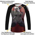 Anime Sexy Jiu Jitsu Women's Rash Guard